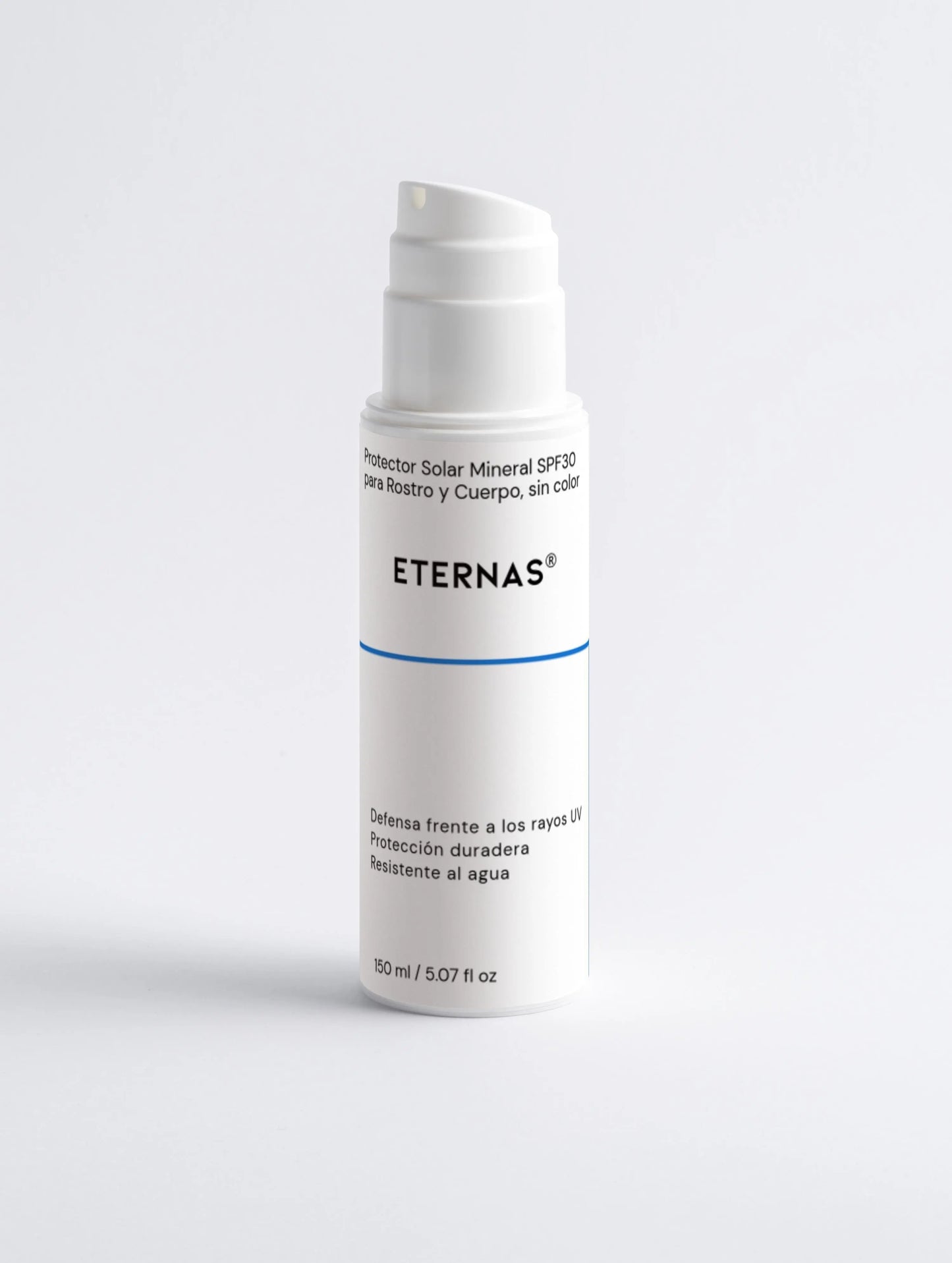 Protector Solar Mineral SPF30 para Rostro y Cuerpo, sin color Eternas