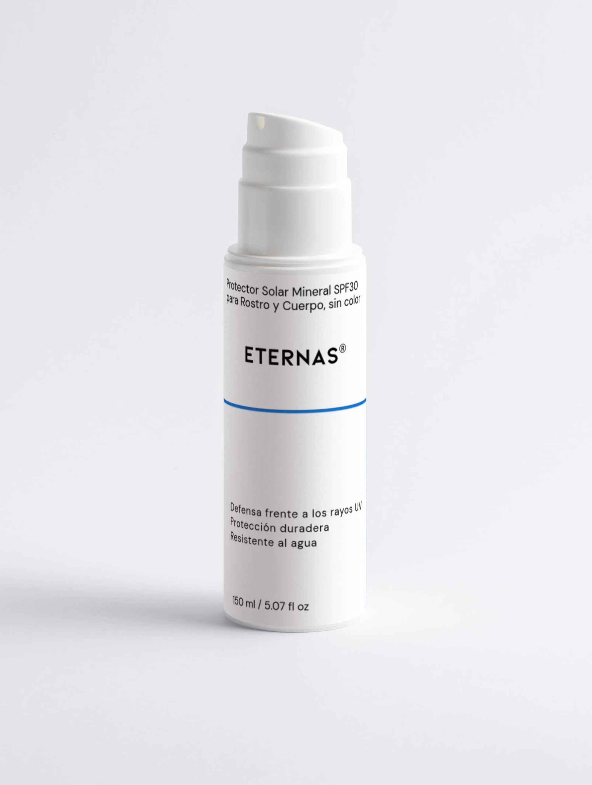 Protector Solar Mineral SPF30 para Rostro y Cuerpo, sin color Eternas